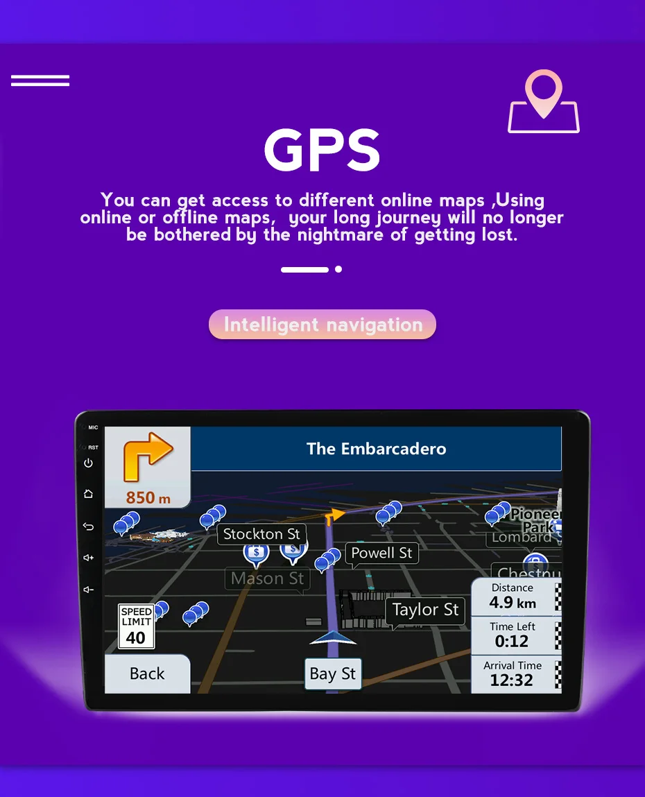 Автомагнитола 2DIN Android 11 для Mitsubishi ASX 2010-2017 2018 2019 2020 GPS-навигация мультимедийный
