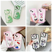 13 styles sanrios cute melody phone case phone 13 12 11 pro xs max x xr cartoon anime kuromi kitty shockproof all wrapped cover