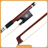 full size violin bow fine brazil wood nickel roll 132 44 size fiddle bow arco di violino great balance white horsehair stick