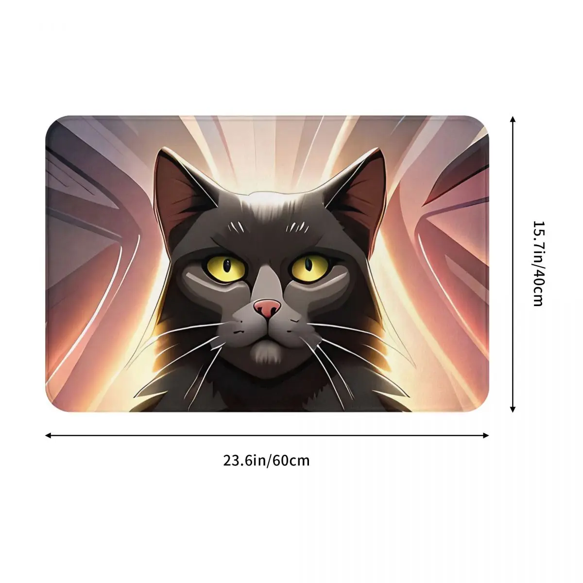 Антискользящий коврик Angry Cat