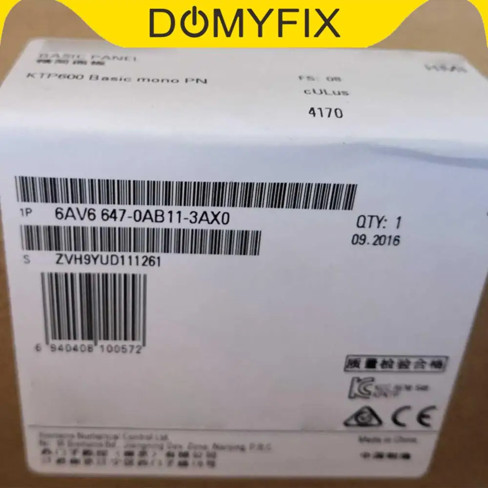 

В коробке для Siemens 6AV6647-0AB11-3AX0 HMI Сенсорный экран 6AV6 647-0AB11-3AX0