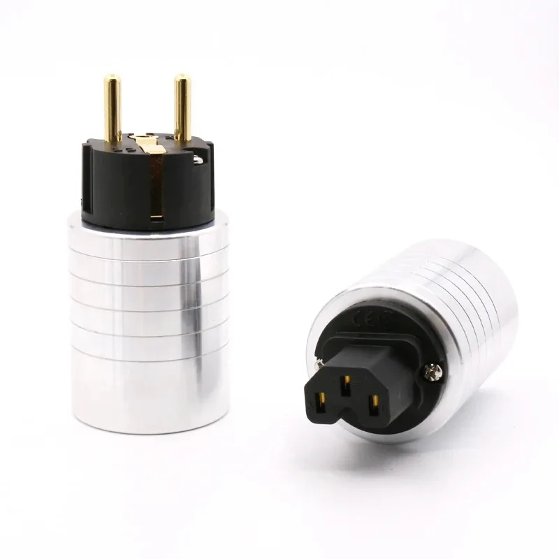 Hi-Fi аудио латунь позолоченный разъем питания европейского стандарта Schuko +