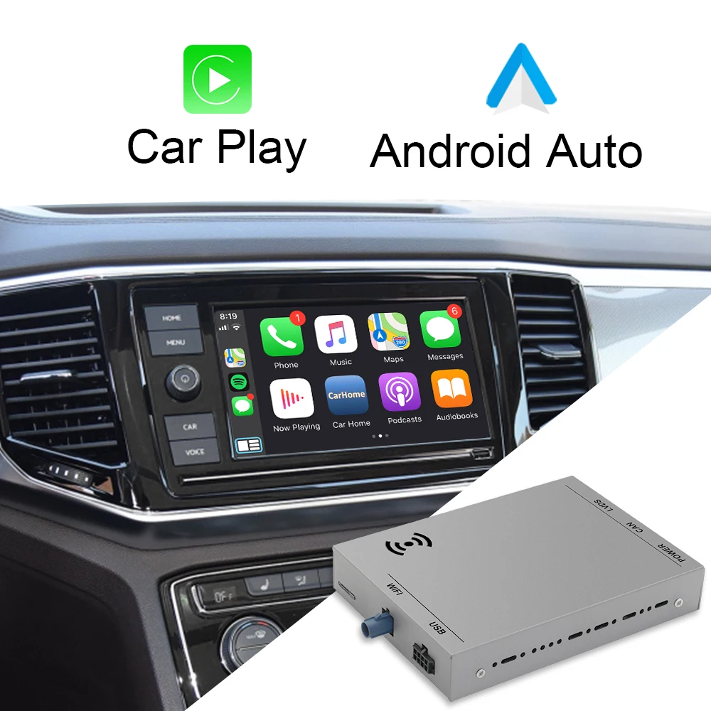 ISUDAR беспроводной Carplay для VW/Volkswagen/Golf/Polo/Tiguan/Passat/b8/SEAT/Leon/Skoda/Octavia/Audi MMI MIB Система Android