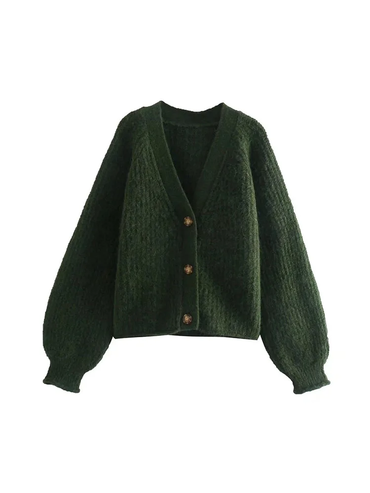 

Женский свитер с шипами и рукавами-фонариками, изящный пуловер в винтажном стиле, осень 2022