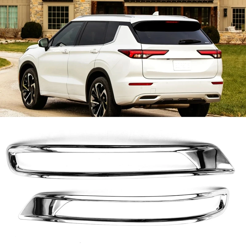 Для Mitsubishi Outlander 2022 хромированный задний бампер противотуманная лампа