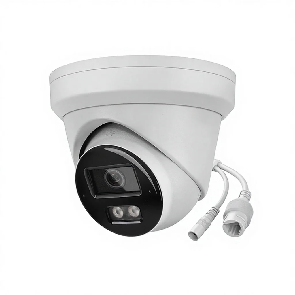 Фото Оригинальная сетевая камера Hikvision 8 Мп AcuSense DarkFighter с функцией распознавания лиц, подсчета людей, фиксированная, купольная, DS-2CD3386G2-IS(U) №3