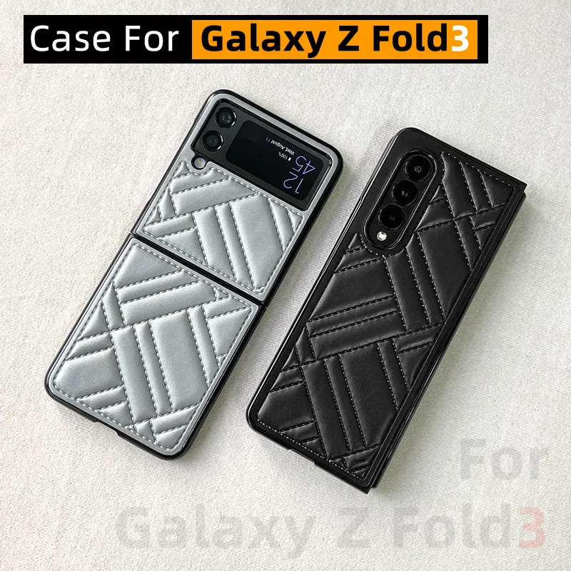 

Чехол для Samsung Galaxy Z Fold3, чехол для Galaxy Z Flip3, чехол для телефона из натуральной кожи