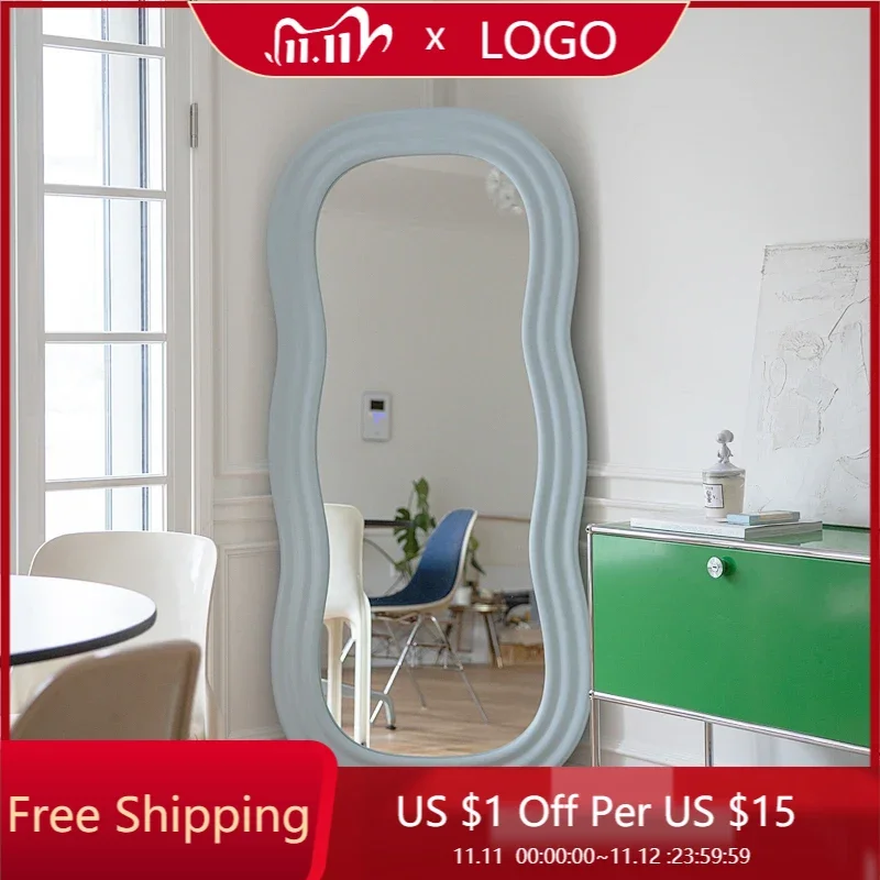 

Необычные напольные зеркальные блоки, декоративная рамка, стоячее полноразмерное зеркало для девушек, креативное зеркало, настенное украшение для дома