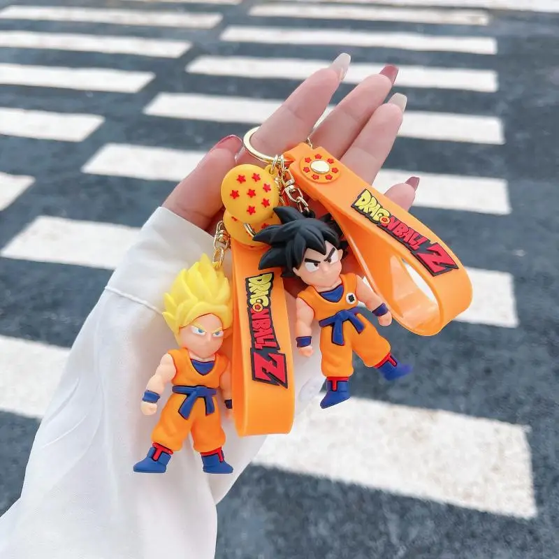 

Bandai Dragon Ball Pvc Key Chain Son Goku Master Roshi Vegeta Iv Piccolo Silica Gel Cartoon Figure Pendant Anime Decoration