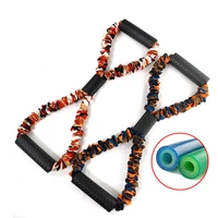 figure 8 resistance band yoga exercise elastic bands rubber tube expander 8 word chest developer workout bodybuilding back shape
