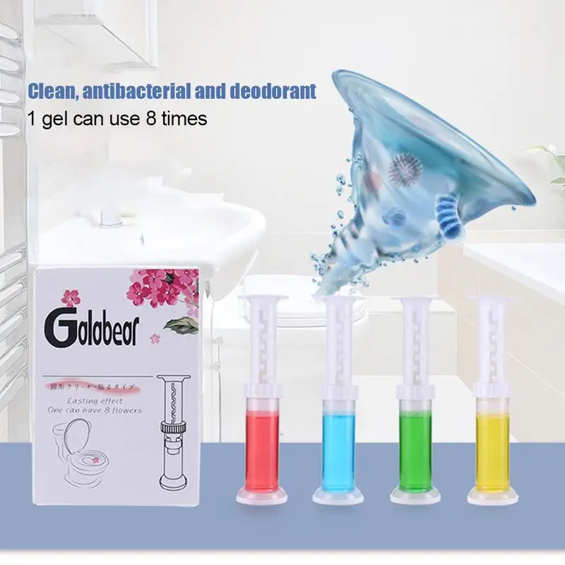 

Toilet Needle Gel Flower Shape Cleaner Detergent Toilet Deodorant Clean And Random Color