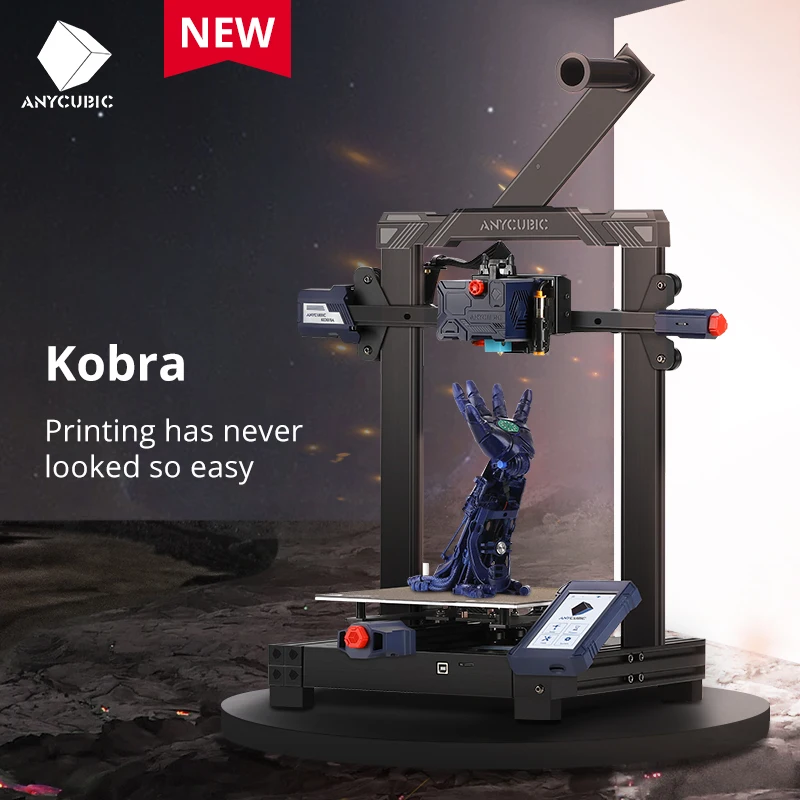 3D принтер серии FDM ANYCUBIC Vyper Mega S X Pro Chiron Kobra Max большой размер автовыравнивание s |