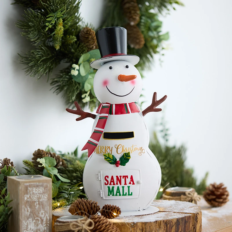 Железная рождественская елка сани поезд старейский снеговик автомобиль со