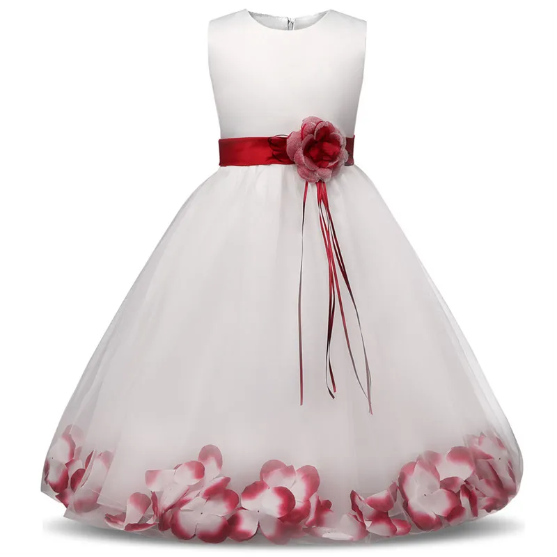 Flower Christmas Girl Dress Wedding Princess Tutu Party Events Dresses For Teenage Ceremonies Kids Children Clothes | Детская одежда и