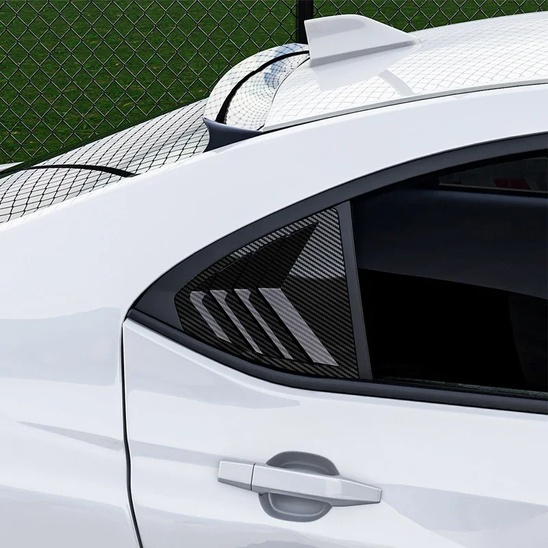 Глянцевая черная автомобильная крышка заднего стекла накладка на окно жалюзи