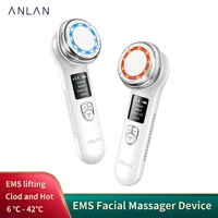anlan 4 in 1 ems facial massager device led light therapy ultrasonic skin care wrinkle removal ems face tightening beauty device
