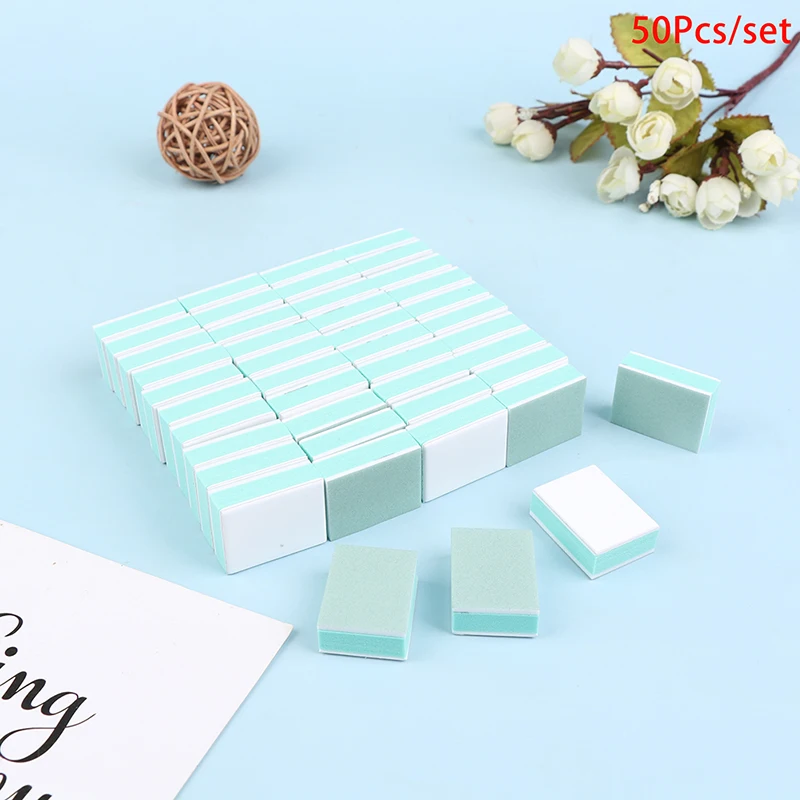

50Pcs Nail Buffer Block Grit Nail Art Sanding Polish UV Gel Shining Buffer Files