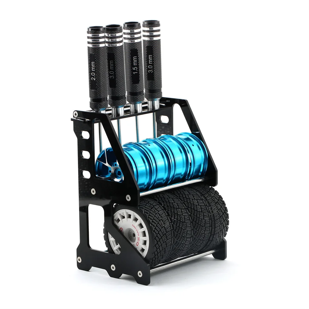 RCGOFOLLOW алюминиевый сплав 360 ° регулируемая металлическая Рабочая подставка для 1/10