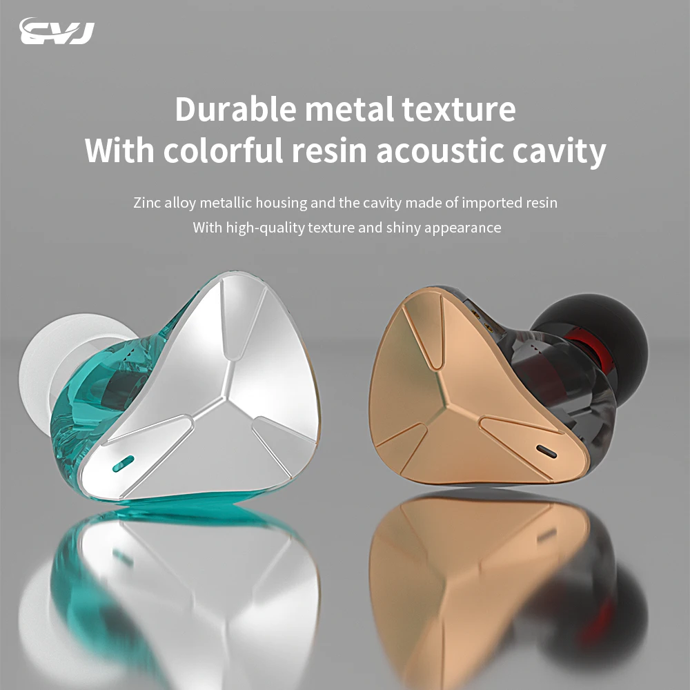 

Newest CVJ Demon In Ear Earphone Dual Magnet Dynamic Monitor IEM Earbud HIFI Sport Headsets for Xiaomi Huawei iPhone