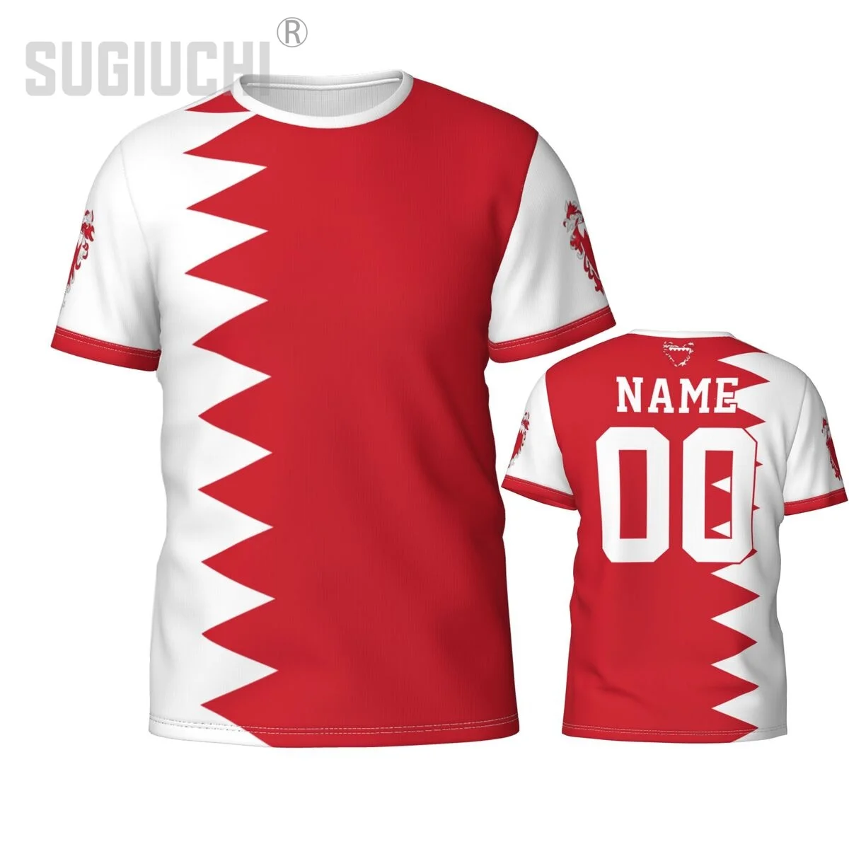 Custom Name Number Bahrain Flag Emblem 3D T-shirts For Men Women Tees jersey team Clothes Soccer Football Fans Gift T shirt