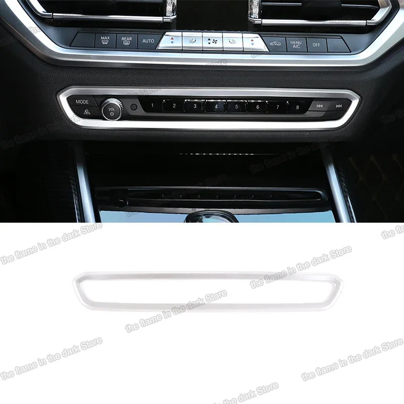 Лсртв2017 карбоновые волокна ABS регулировка звука мультимедиа автомобильных облицовок для Bmw 3 4 серии G20 G22 G23 G26 интерьерные аксессуары 2020 2021 годов.