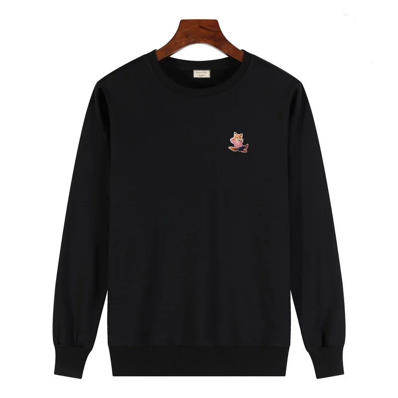 

Men's 2022 Pure Cotton Hoodie Men's and Women's Fashion Casual Long Sleeve T-shirt FOX Embroidered Logo Oversized Top