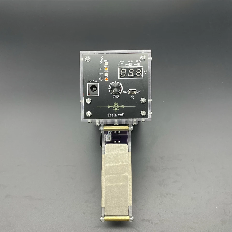 Portable Handheld Tesla Coil Artificial Lightning 10/13cm Electric Arc High Voltage Generator Scientific Experiment Tesla Coil