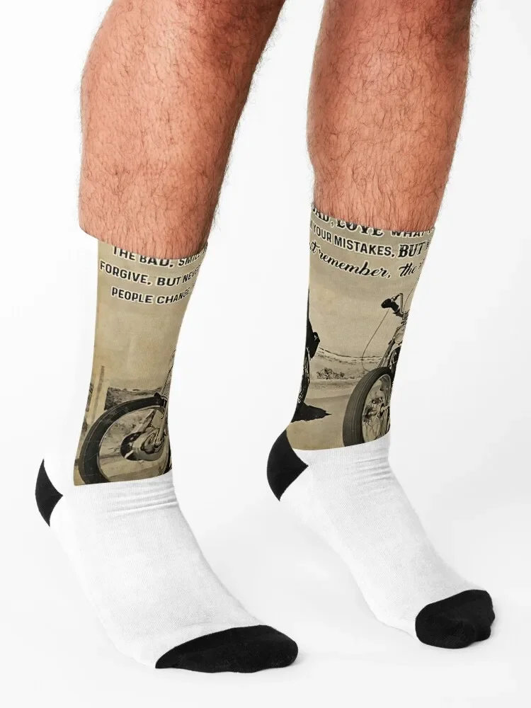 Чоппер Байкер во время езды называется жизнь вы берете хорошо с плохим