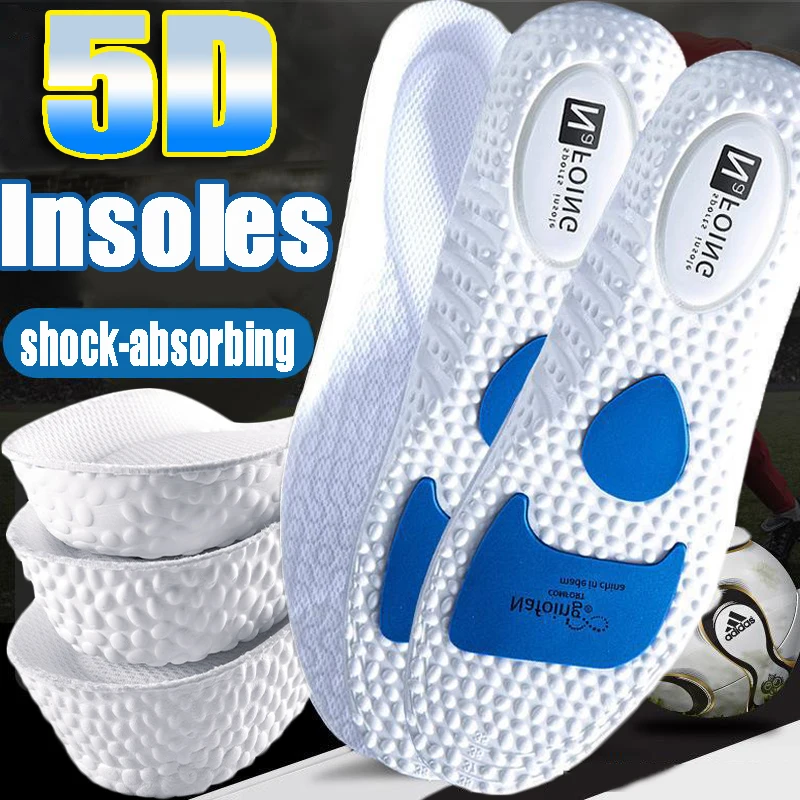 

EVA Shock Absorption Insoles Elasticity Sport Breathable Deodorant Shoes Pad Run Orthopedic Care Cushion Insole Memory Foam Sole