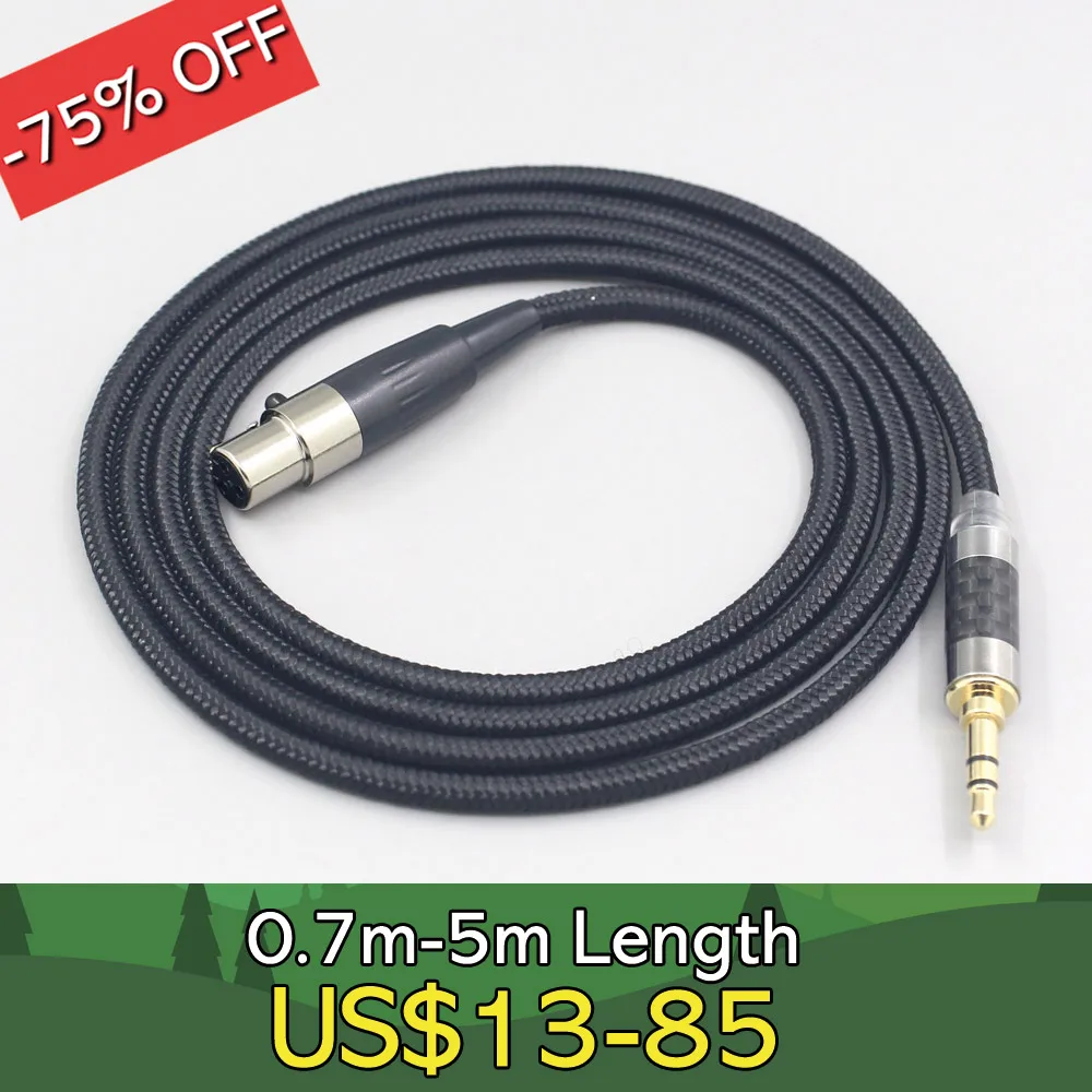 

6.5mm XLR 4.4mm Super Soft Headphone Nylon OFC Cable For Beyerdynamic DT1770 DT1990 PRO AKG K181 pro 2015 M220 LN007536