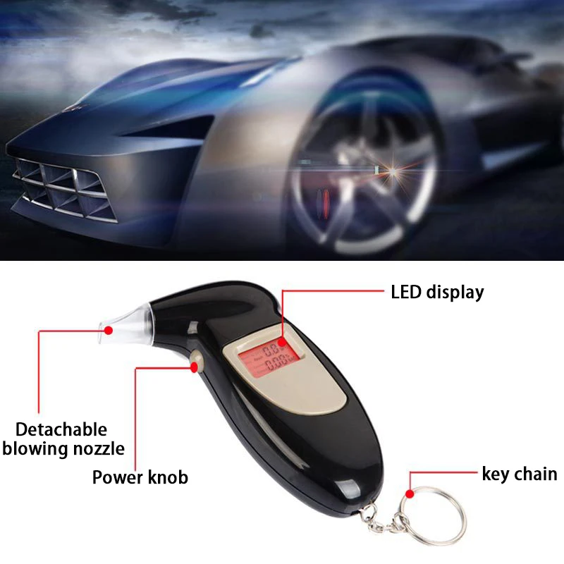 

Профессиональный цифровой алкотестер, устройство для измерения объема дыхания в воде, цифровой ЖК-дисплей