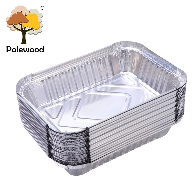 

700 ML Disposable Aluminum Foil Barbecue Tray Kitchen Supplies Non-stick Baking Foil Tin Tray Outdoor Picnic Tray Barbecue Tray