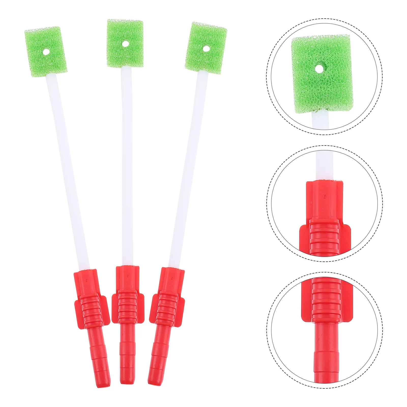 

3Pcs Sponge Oral Swabs Oral Cleaning Stick Sponge Swabs Mouth Swabs for Elderly