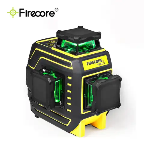 FIRECORE 12 линий лазерный уровень ный 3D зеленый лазерный уровень самовыравнивающийся 360 горизонтальный и вертикальный уровень лампы (F94T-XG)