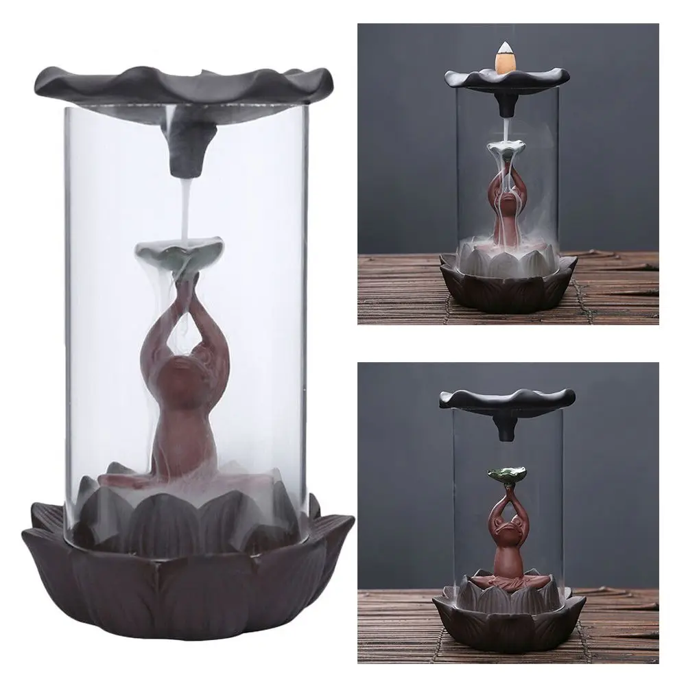 

Креативная медитация, керамика, украшение для дома, держатель для благовоний, ароматерапия, печь для благовоний, горелка для благовоний с об...