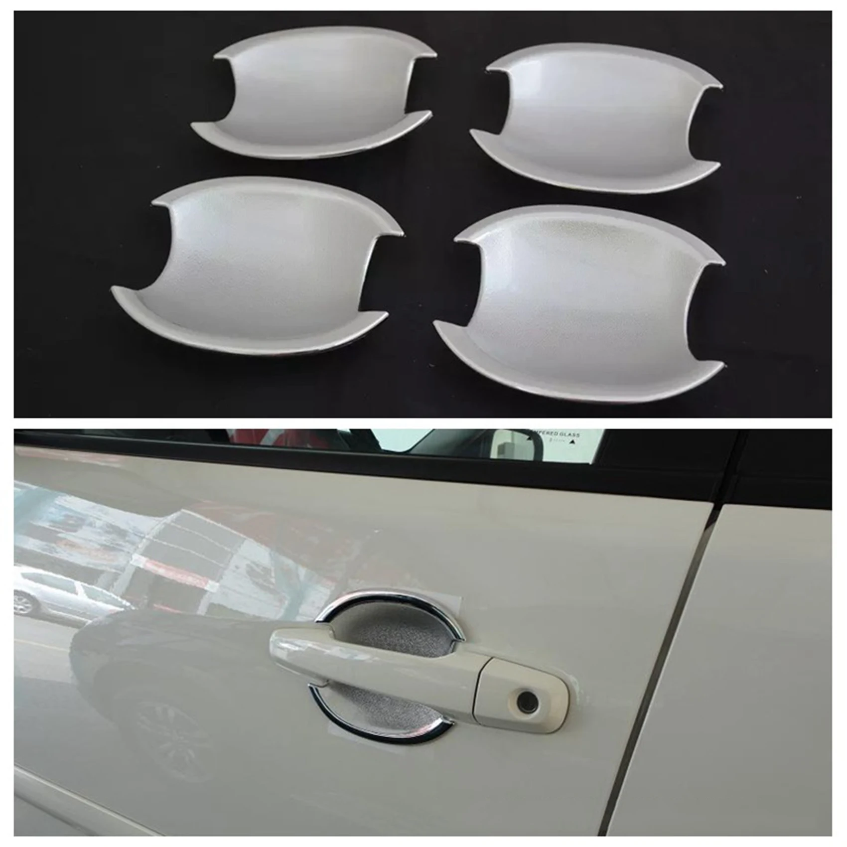 

For Mitsubishi Pajero Sport 2012-2014 Chrome Door Handle Bowl Cover Trim Accessories