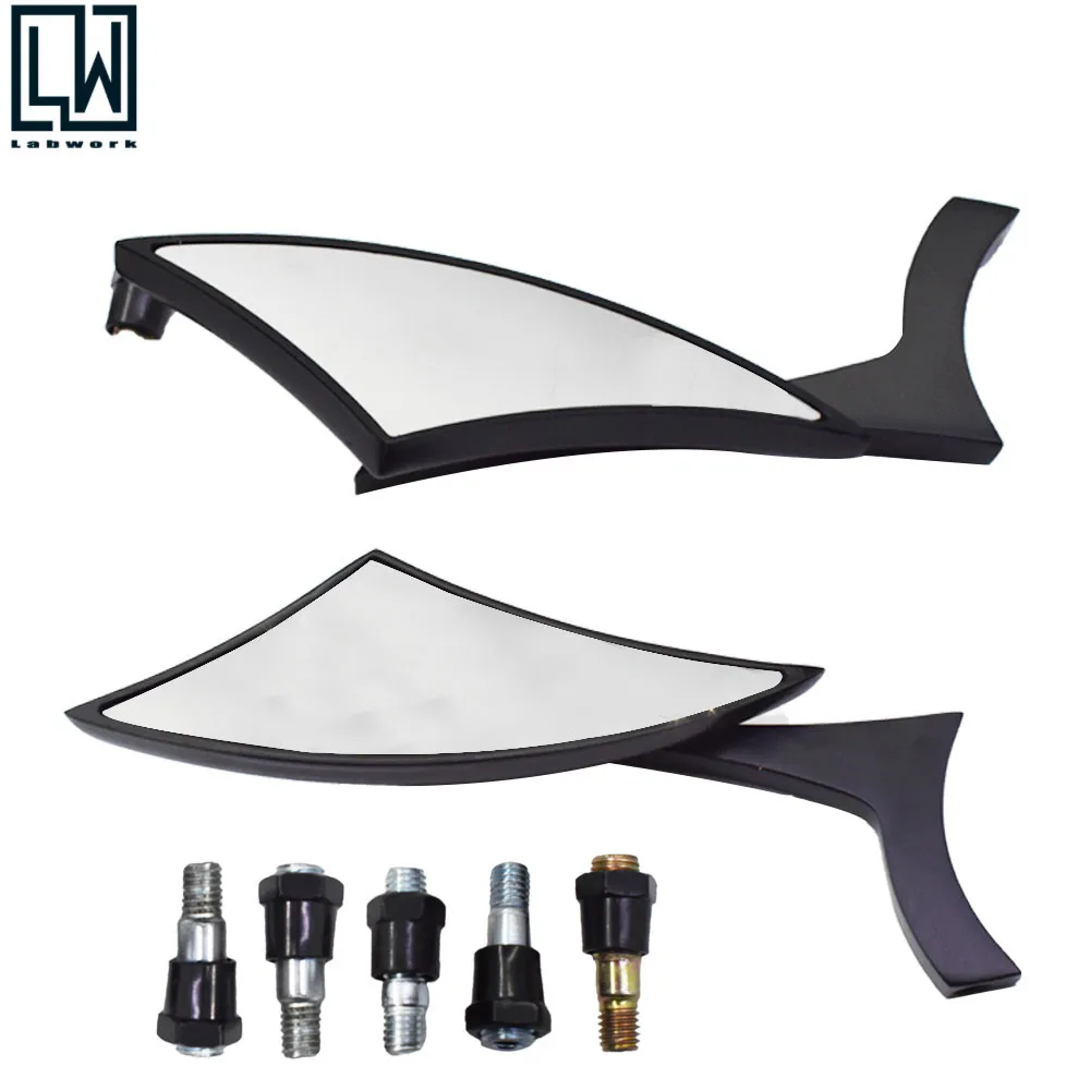 

Motorcycle Spear Blade Side Black Mirrors for Davidson Street Glide Road