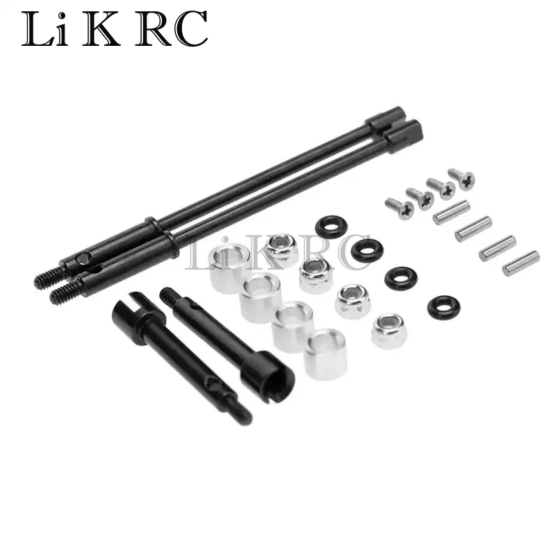 

4mm Widen Steel Drive Stub Axles CVD Joint Drive Shaft Upgrade Parts for 1/24 RC Crawler Axial SCX24 90081 Accessories