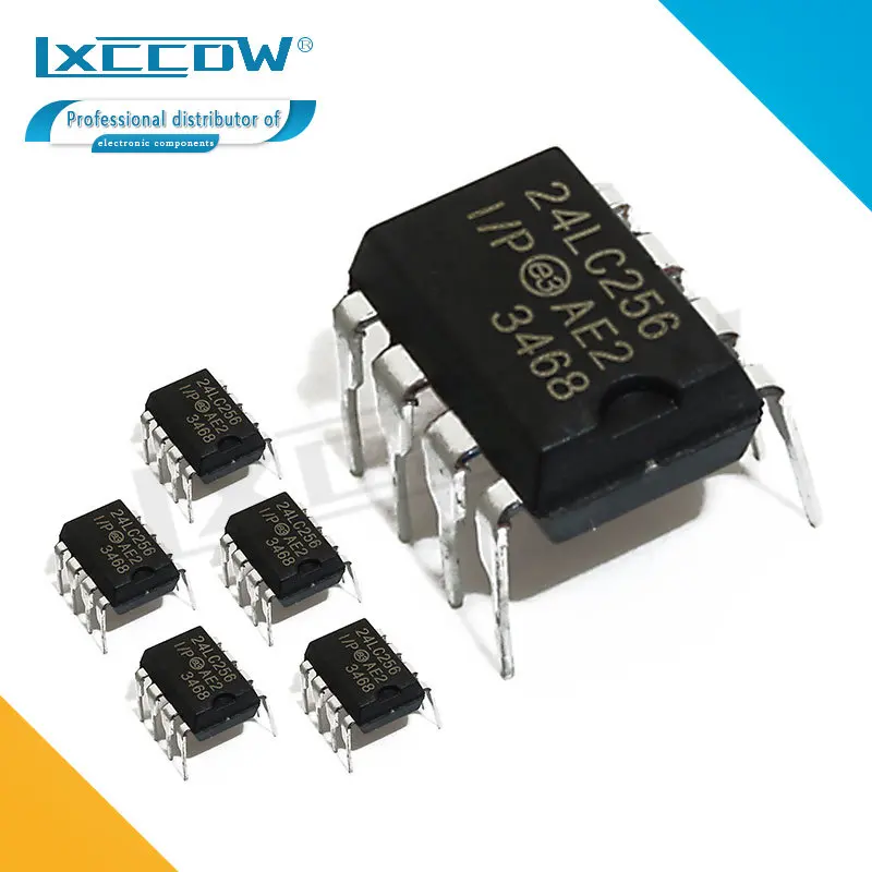 5 шт. 24LC16B-I/P 24LC32-I/P 24LC64-I/P 24LC128-I/P 24LC512-I/P DIP-8 24LC256 24LC32 24LC512 24LC64 24C512 24LC64-I/P 24LC64