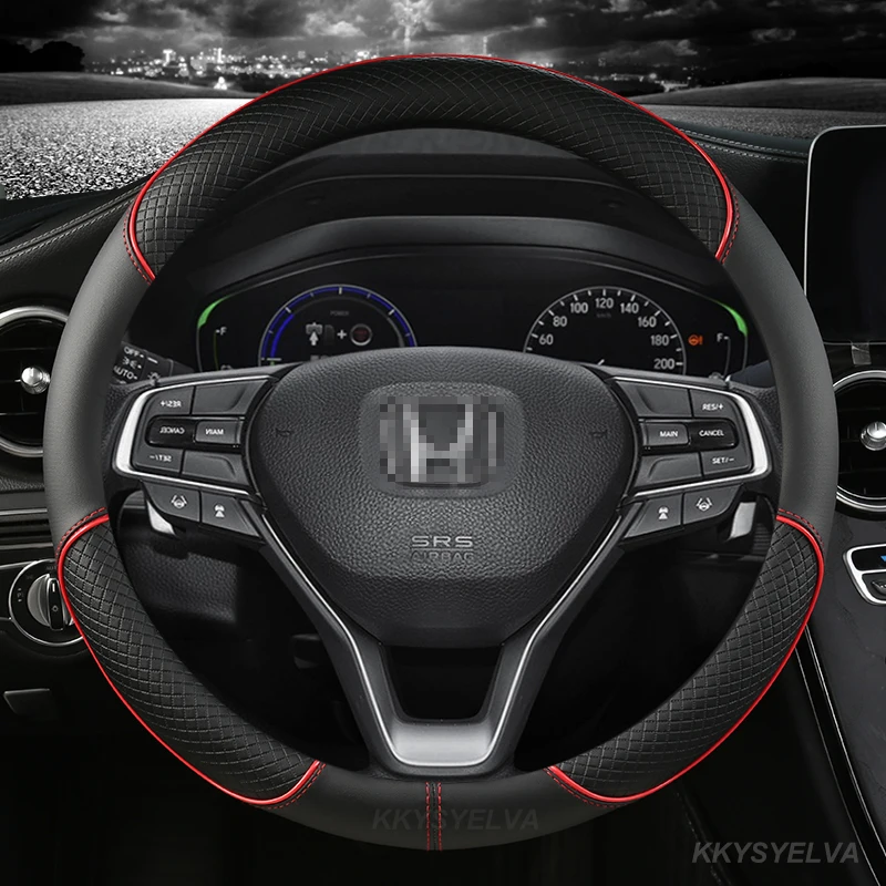 

Чехол на руль автомобиля из кожи и микрофибры, Индивидуальный размер для Honda Civic 2016 ~ 2019 2020 10-го поколения, высокое качество