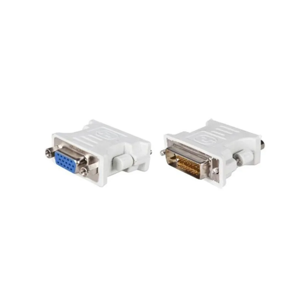 

DVI (24+5) to VGA Adapter Converter DVI 24+5 Pin Male to VGA Female 1080P Converter Adapter for HDTV Monitor Computer PC Laptop
