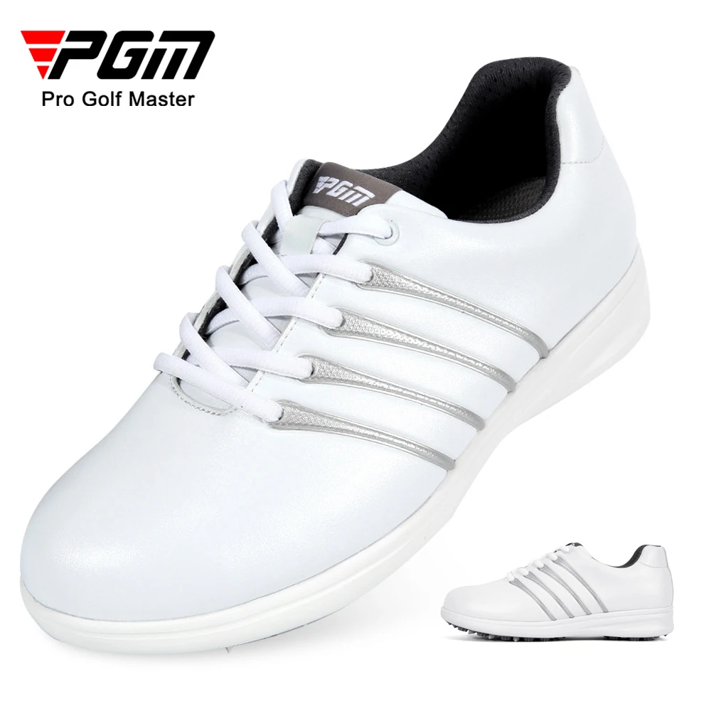 PGM XZ157 Golf Shoes Women's Sports Waterproof Wear-Resistant Comfortable Breathable PU Upper Non-Slip Trainers Sneakers 35-39
