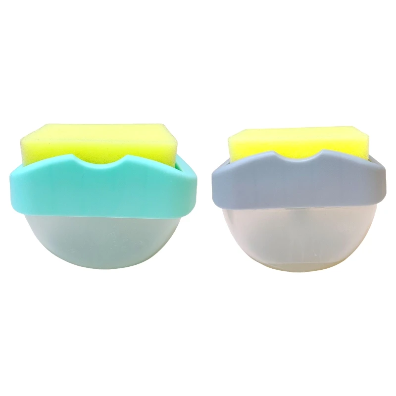 

2022 New Press-type Dish Soap Dispenser Liquid Boxes with Sponge Container Holder