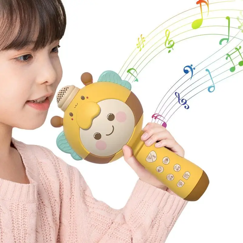 

Children's Microphone Toy Karaoke Wireless Singing Music Mics High-Fidelity Early Educational Toy For Party Birthday Picnic