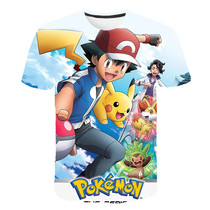 

Pikachu 3D Print T shirt Children Boys TShirts Short Sleeve Children Girls Harajuku T Shirts Kids Popular Super Cool Tops Tees