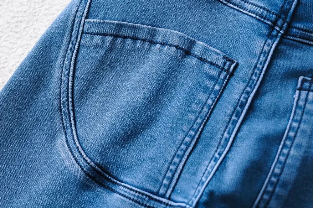 Jenny&Dave Push Up High Street Single Breasted Buttons High Waist Pencil Denim Pants Jeans Women Super Skinny Jeans Women