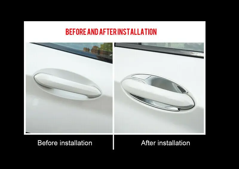 Хромированный набор крышек полости дверной ручки для BMW X3 G01 2018 2019 4 шт.