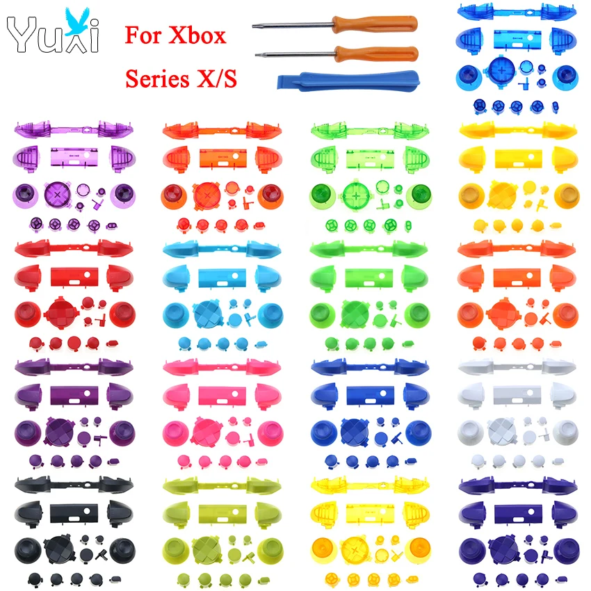 

YuXi For Xbox Series X S Controller LB RB Bumpers Trigger Buttons Mod Kit With Screwdriver Game Accessories For Xbox One