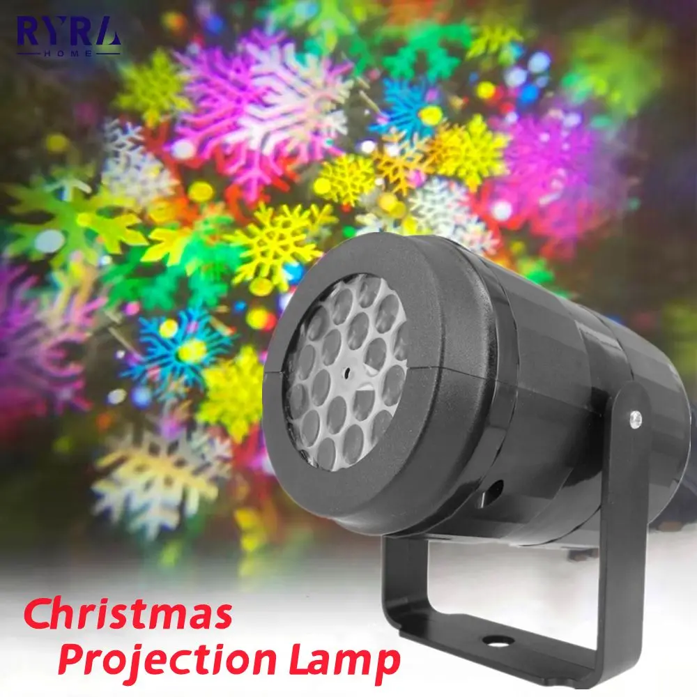 

Рождественский проектор, лампа, снежинка, шторм, Лазерное освещение вечерние, уличное праздничное освещение, украшение для сада, Рождествен...