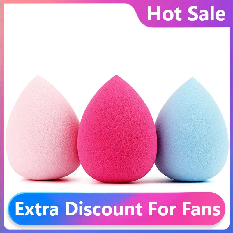 

3 шт., модные губки для макияжа в форме капли воды